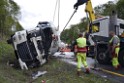 VU Gefahrgut LKW umgestuerzt A 4 Rich Koeln Hoehe AS Gummersbach P417